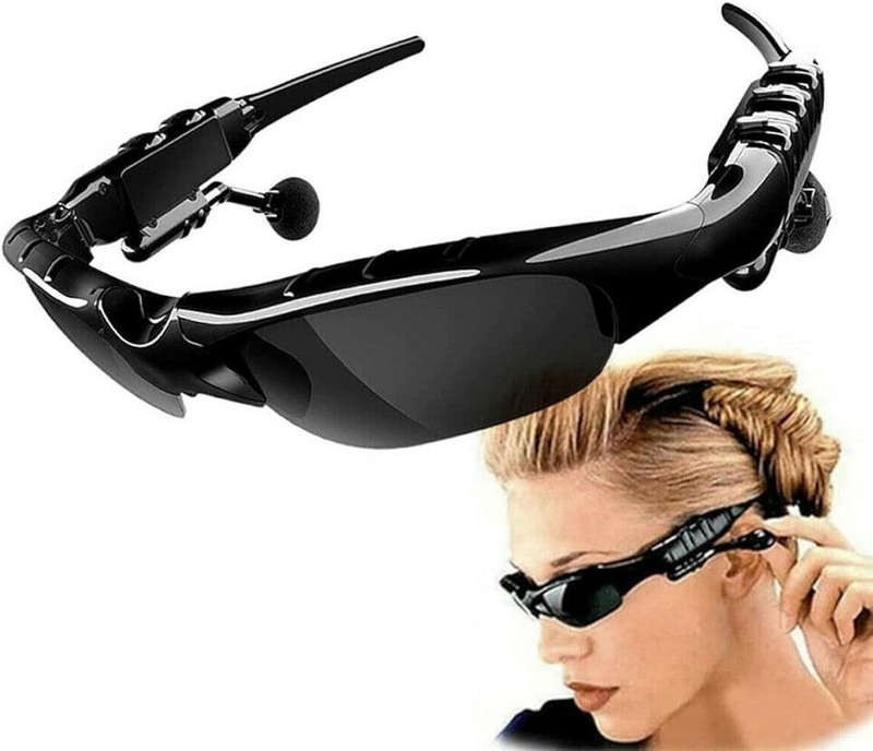 2-in-1 Bluetooth Glasses Smart Wireless Headset Enables Hands-Free Calls