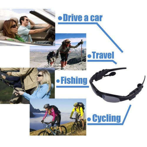 2-in-1 Bluetooth Glasses Smart Wireless Headset Enables Hands-Free Calls