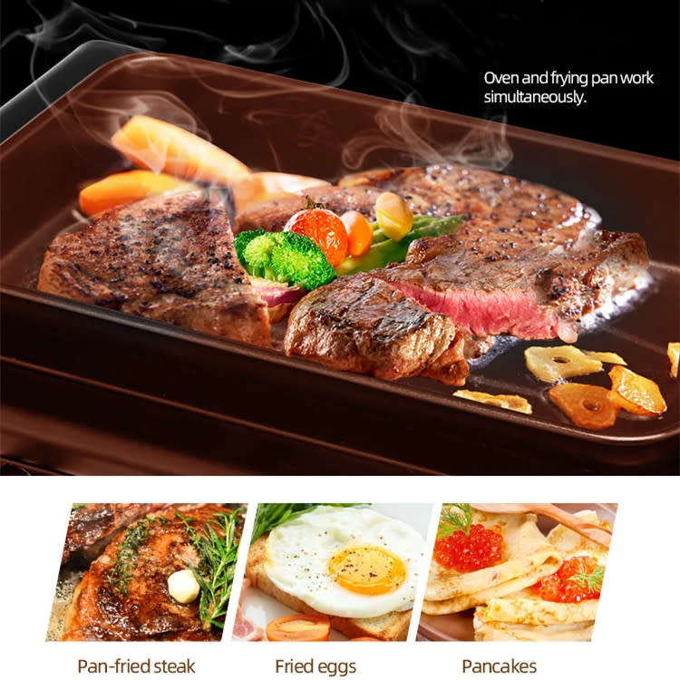 3-in-1 breakfast machine, multifunctional coffee machine, non-stick frying pan and oven for home use