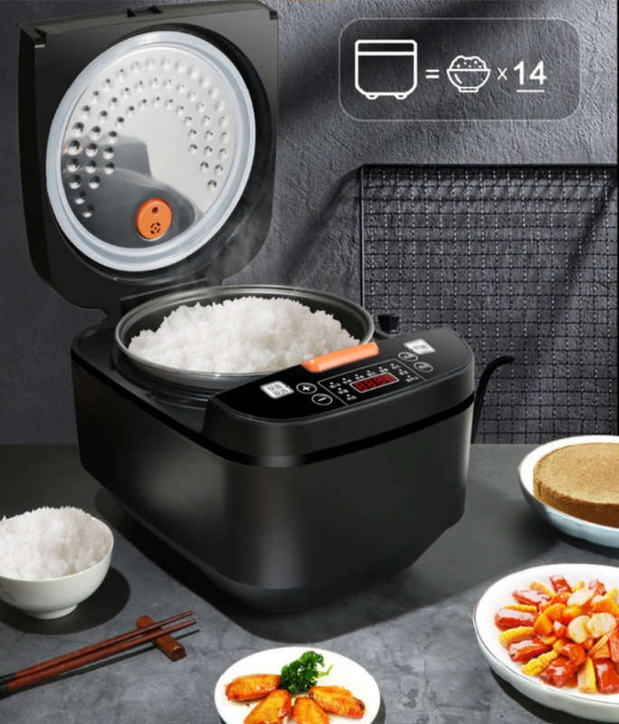 900W fully automatic intelligent digital touch LCD rice cooker non-stick pan