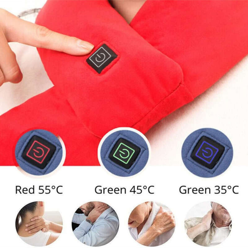 Smart Heating Scarf Neck Heating Pad Pain Relief Winter Warmth Scarf for Men and Women