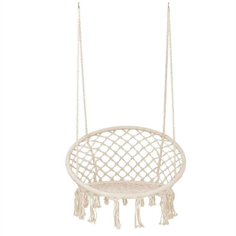 Hammock rocking chair Nordic style hanging tassel swing chair courtyard garden