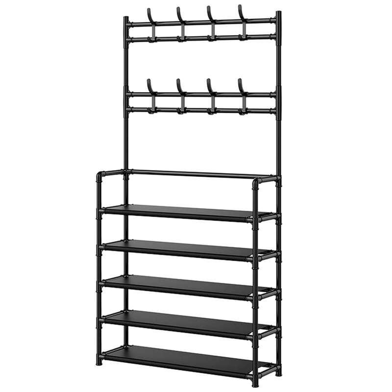 5-layer coat and shoe rack multifunctional shoe rack storage rack for hallway