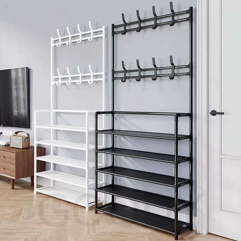 5-layer coat and shoe rack multifunctional shoe rack storage rack for hallway