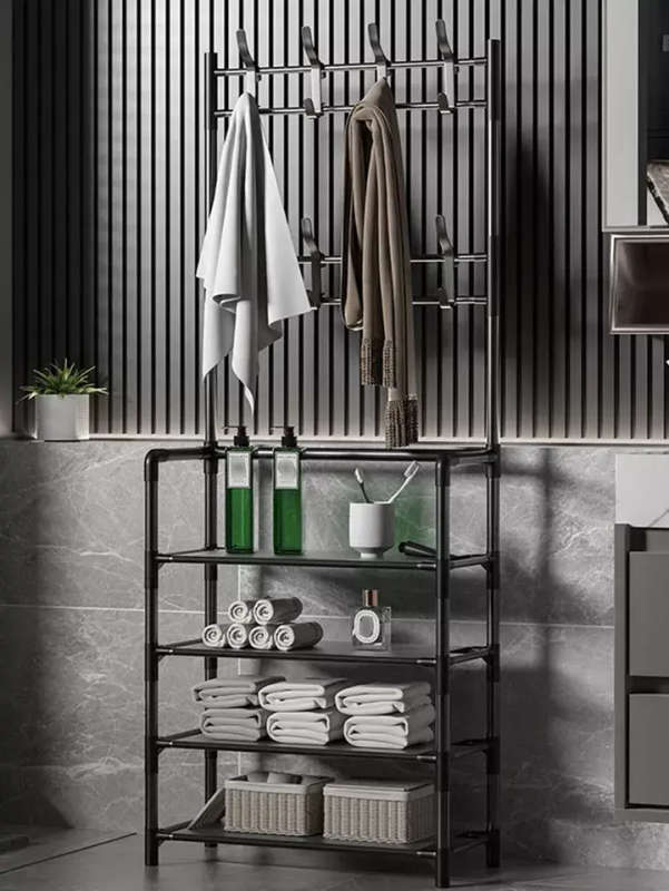 5-layer coat and shoe rack multifunctional shoe rack storage rack for hallway