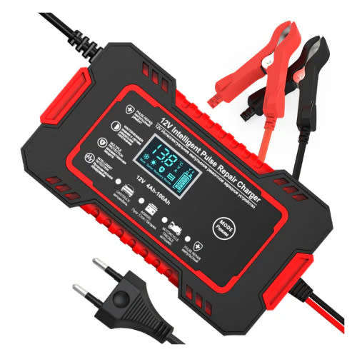 12V Digital Display Car Battery Charger Pulse Repair Fast Charging