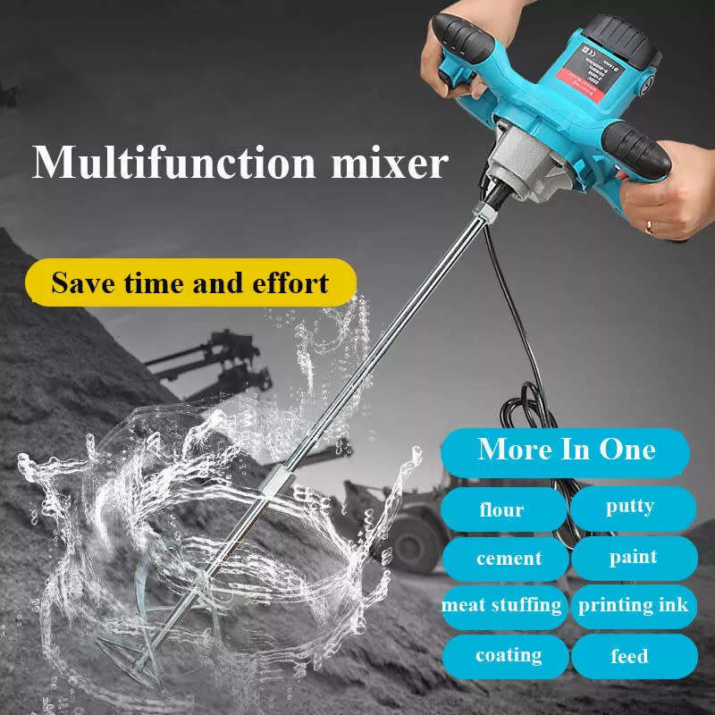 Powerful electric mixer putty cement paint mixer flour feed mixer
