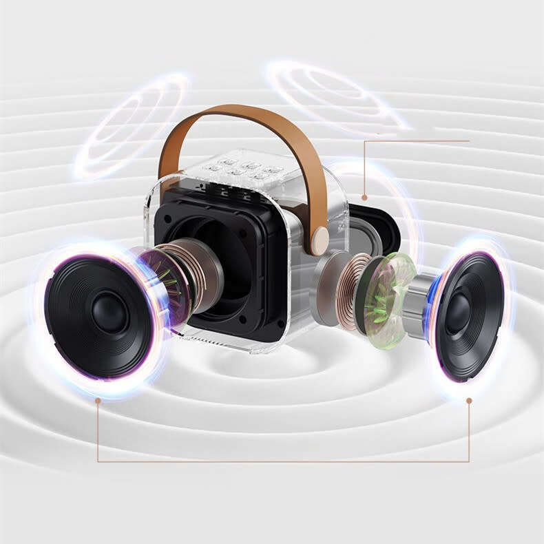 Portable Bluetooth speaker combination microphone integrated karaoke home outdoor Bluetooth speaker