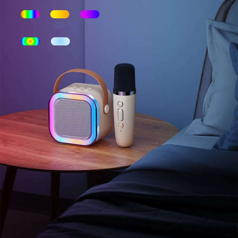 Portable Bluetooth speaker combination microphone integrated karaoke home outdoor Bluetooth speaker