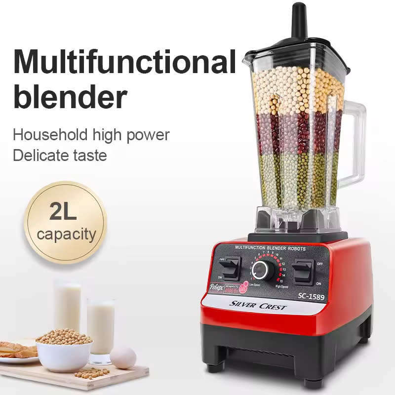 4500W Professional Blender High Power Kitchen Food Juicer Ideal for Making Smoothies and Milkshakes