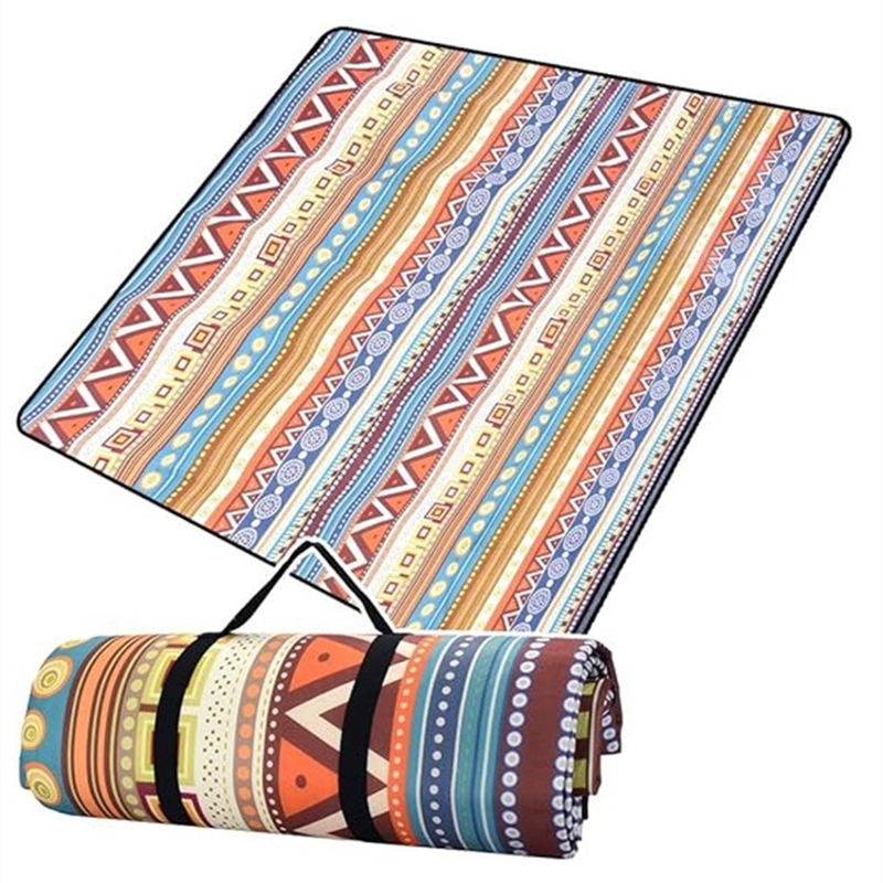 Picnic mat leisure cushion Persian large thick waterproof moisture-proof washable handle beach mat