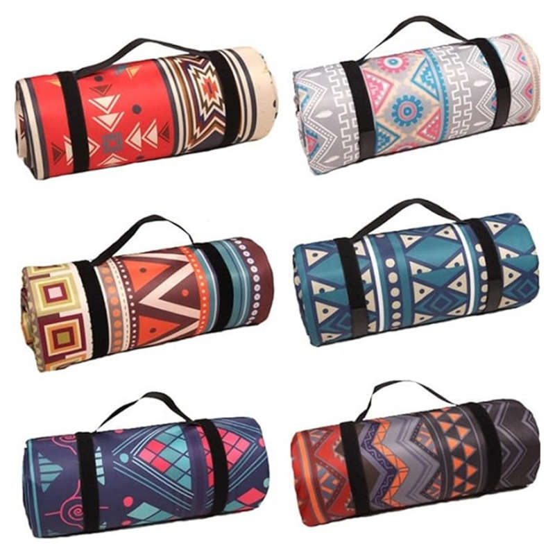 Picnic mat leisure cushion Persian large thick waterproof moisture-proof washable handle beach mat