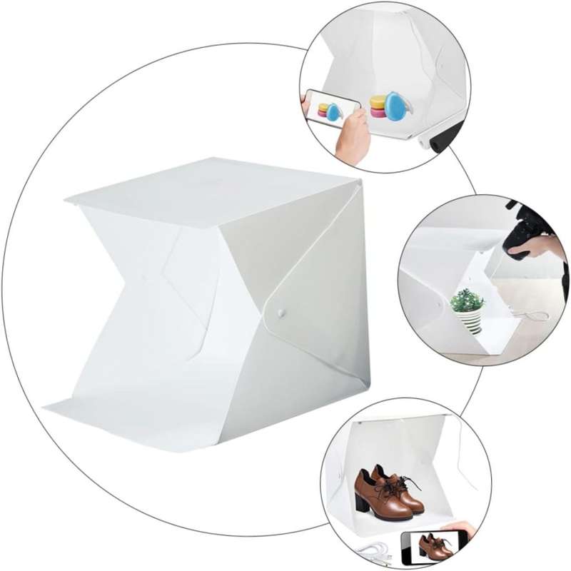 Mini Studio Light Box Portable Soft Box with LED Light