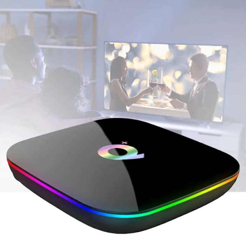 Q plus-Android TV set-top box WiFi smart TV box 4GB + 64GB network player