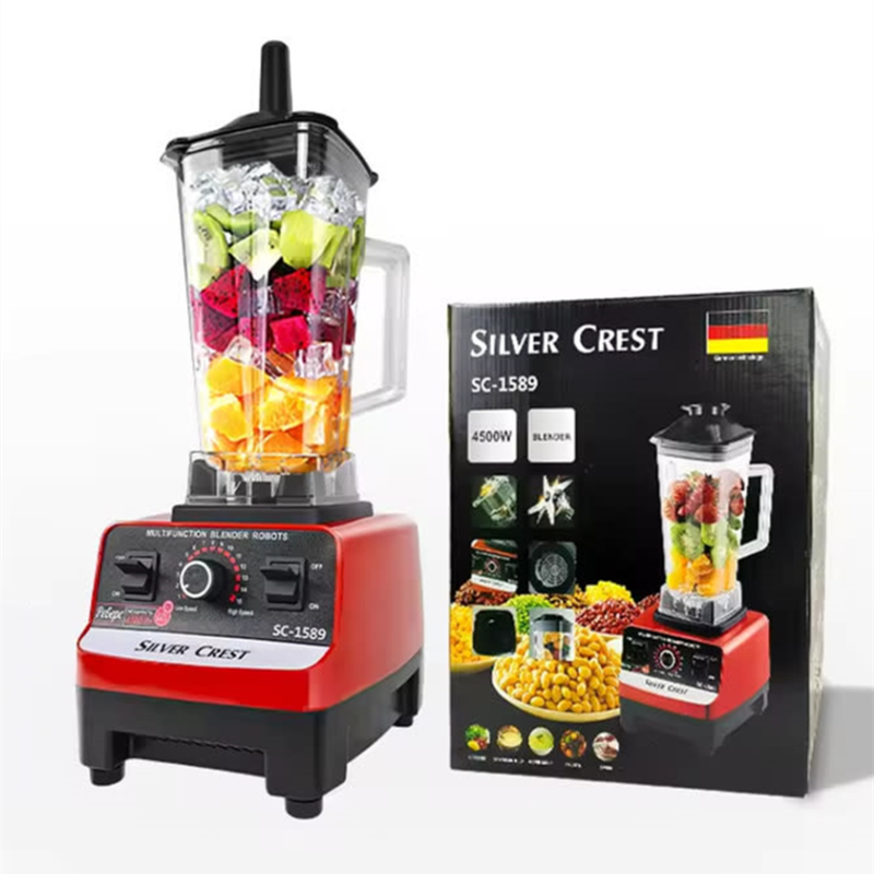 4500W Professional Blender High Power Kitchen Food Juicer Ideal for Making Smoothies and Milkshakes