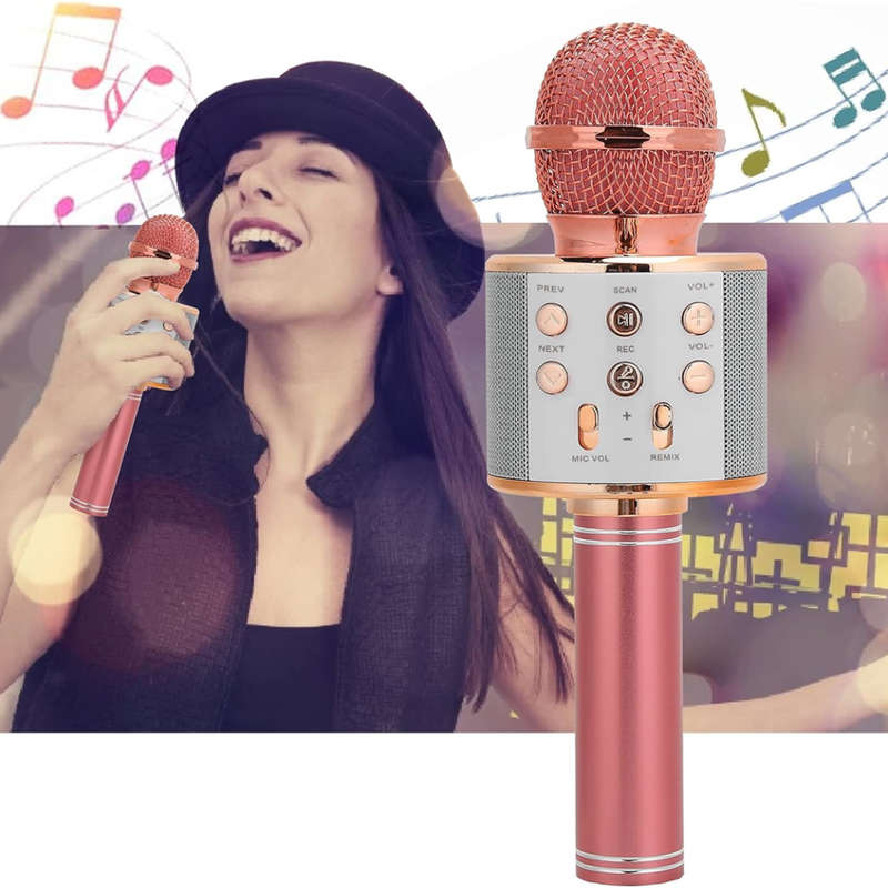 Wireless portable bluetooth microphone smartphone singing speaker for KTV, outdoor party
