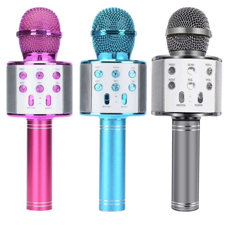 Wireless portable bluetooth microphone smartphone singing speaker for KTV, outdoor party