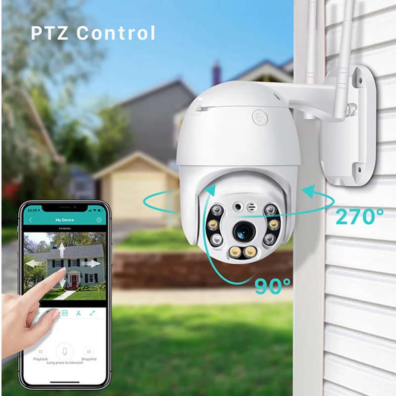 Outdoor WiFi camera home camera night vision, two-way audio, motion detection, remote access