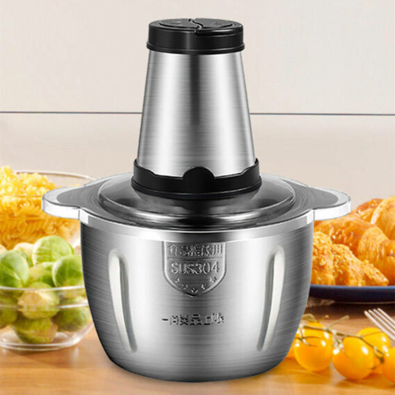 3L Electric Meat Grinder Stainless Steel Meat Mixer Food Chopper