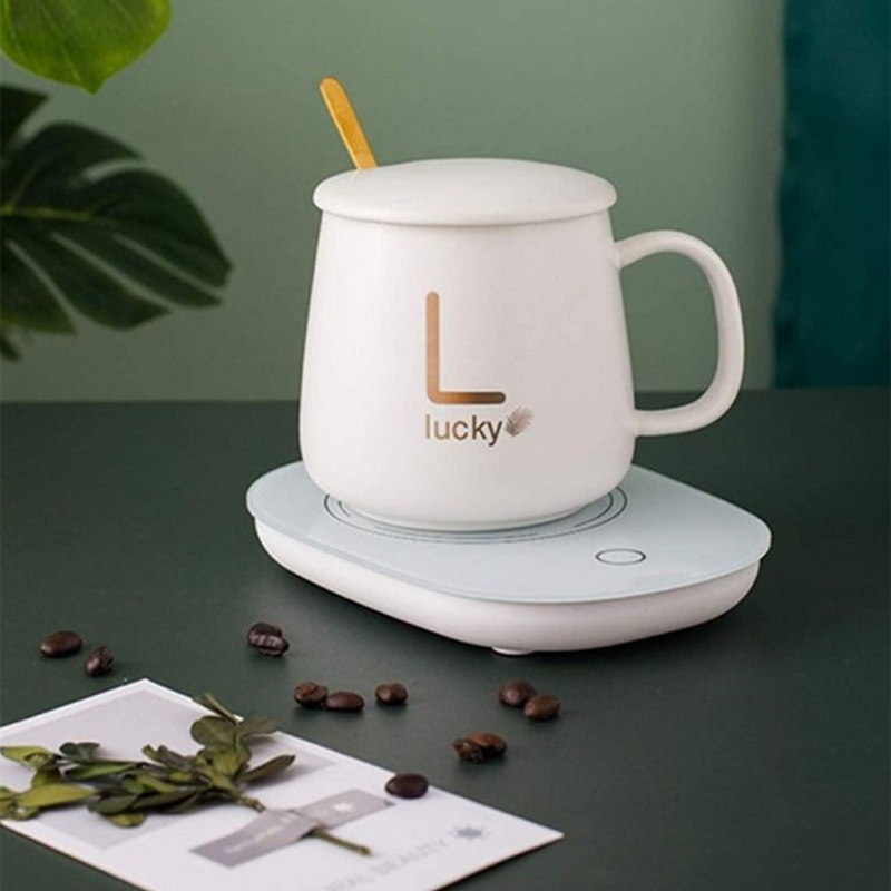 Temperature control cup with intelligent heating coaster coffee cup heater desk cup coffee heater