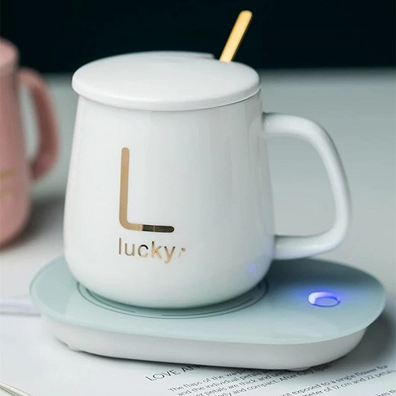 Temperature control cup with intelligent heating coaster coffee cup heater desk cup coffee heater