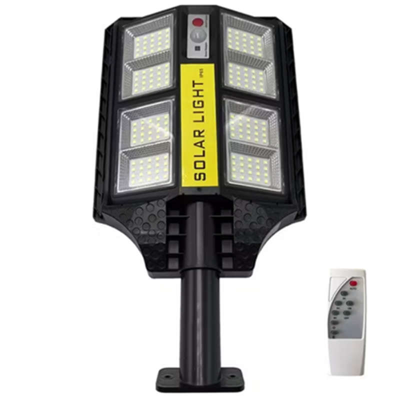 200W outdoor solar street light human body induction street light with remote control and light pole