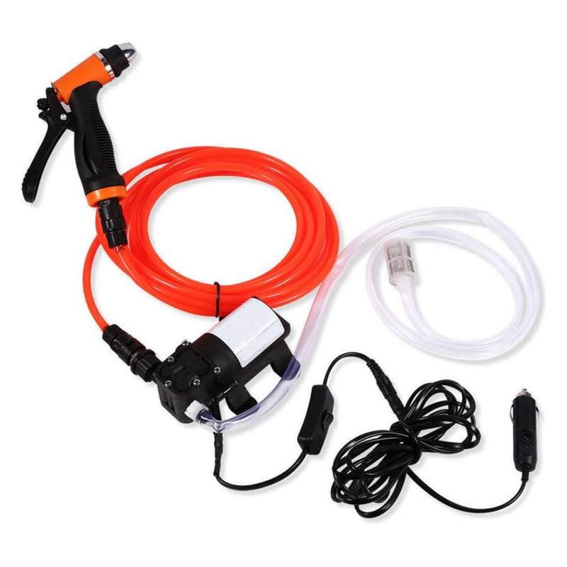 12V portable electric high pressure cleaning pump fast car wash multifunctional car wash gun