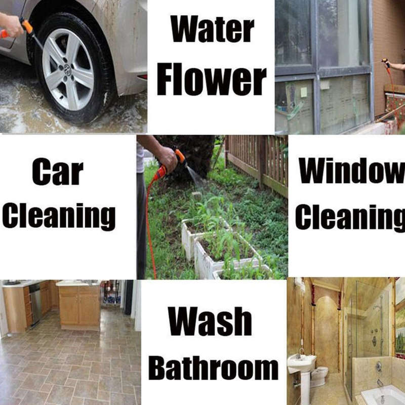 12V portable electric high pressure cleaning pump fast car wash multifunctional car wash gun