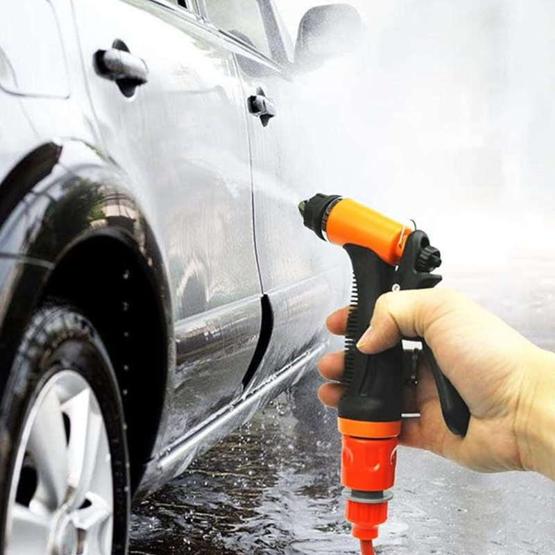 12V portable electric high pressure cleaning pump fast car wash multifunctional car wash gun