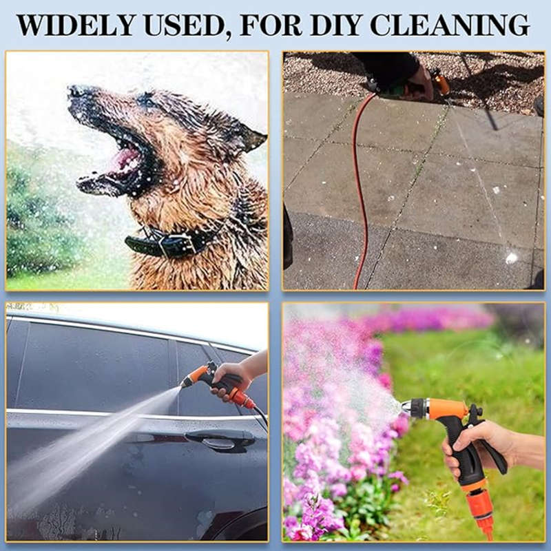 12V portable electric high pressure cleaning pump fast car wash multifunctional car wash gun