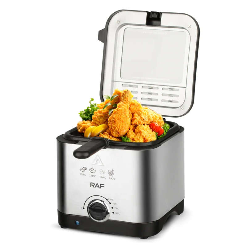 RAF Electric Deep Fryer Visible Stainless Steel Electric Deep Fryer for Fried Chicken