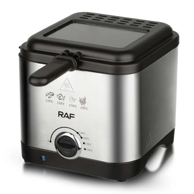 RAF Electric Deep Fryer Visible Stainless Steel Electric Deep Fryer for Fried Chicken