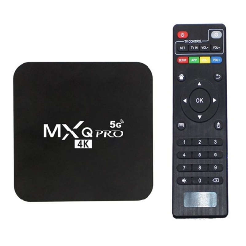 MXQ Pro 5G Android TV Box WiFi Remote Control Media Player Set Top Box