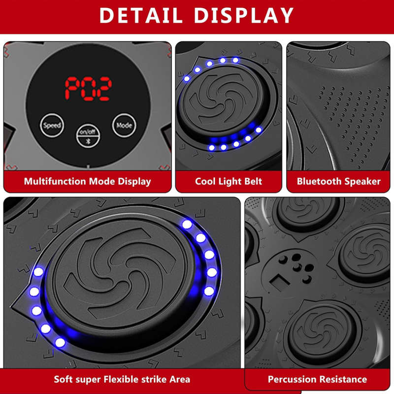 Music Boxing Machine Wall Mounted Music Bluetooth Trainer Adult Boxing Exercise Machine