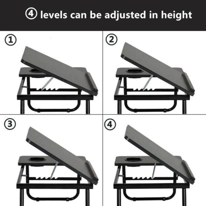 Adjustable laptop table horizontal desktop panel design office desk