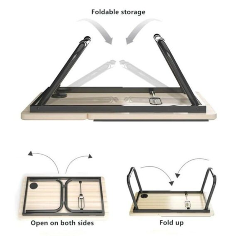 Adjustable laptop table horizontal desktop panel design office desk