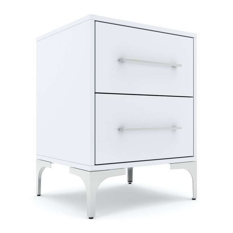 High Gloss Two Drawer Pedestal