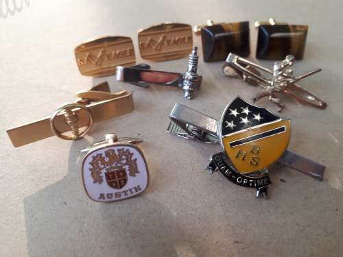 Vintage Cufflinks and Tie clips