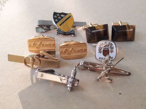 Vintage Cufflinks and Tie clips