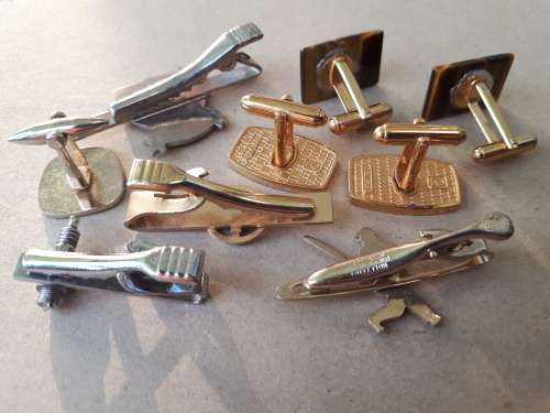 Vintage Cufflinks and Tie clips