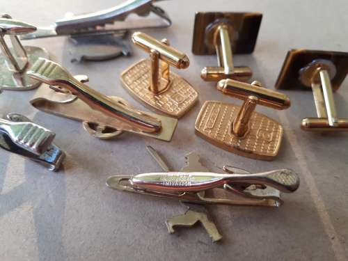 Vintage Cufflinks and Tie clips