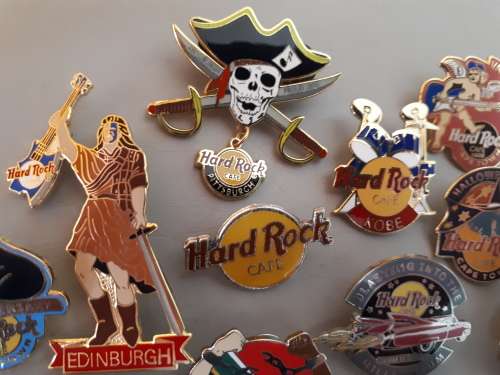 Hard Rock Cafe collectible pin badges 1990s onwards