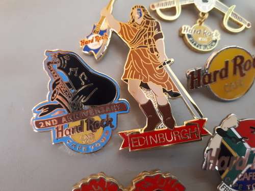 Hard Rock Cafe collectible pin badges 1990s onwards