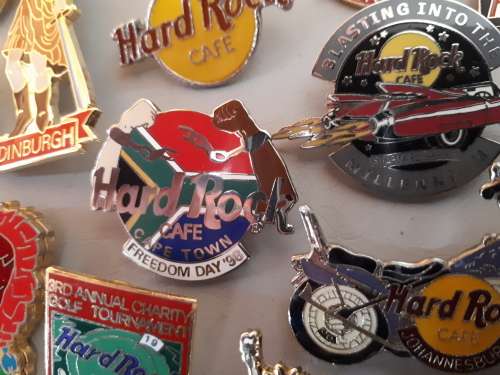 Hard Rock Cafe collectible pin badges 1990s onwards