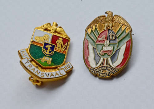 South African rare Historical pin badges (x 15 pins)