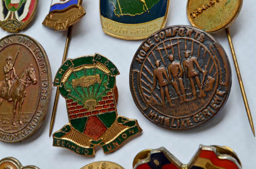 South African rare Historical pin badges (x 15 pins)