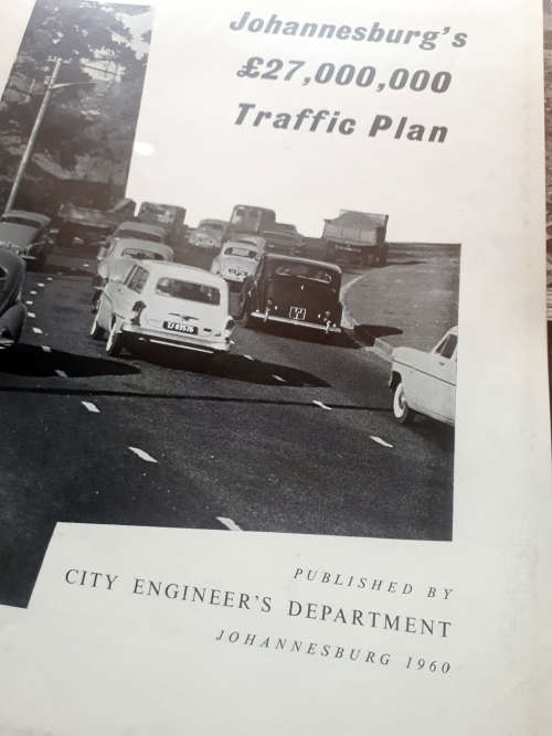 Johannesburg Traffic Plan book published in 1960 including 40th Anniversary of 1926 book