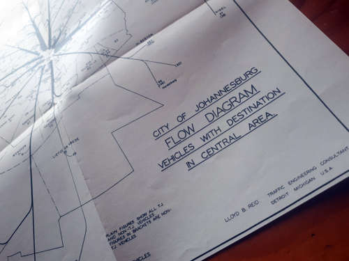 Johannesburg Traffic Plan book published in 1960 including 40th Anniversary of 1926 book