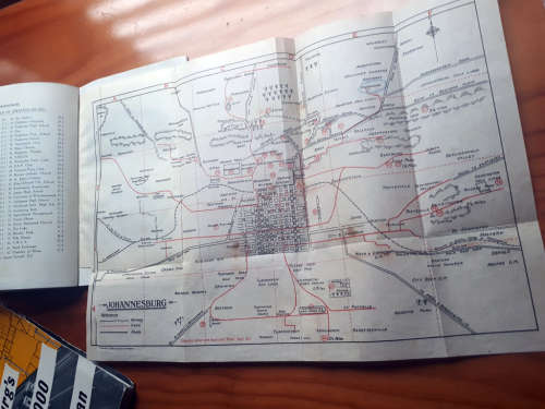 Johannesburg Traffic Plan book published in 1960 including 40th Anniversary of 1926 book