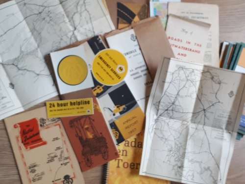 AA Maps and booklets from Touring Wallets of the 1950s to 1990s